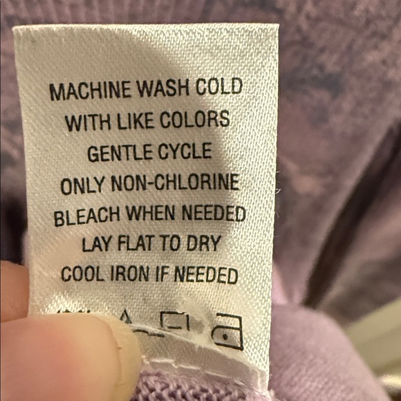 One World Women’s Sz Small Babydoll Scoop Neck Sweater in Lavender/Mauve/Pink - Picture 6 of 6